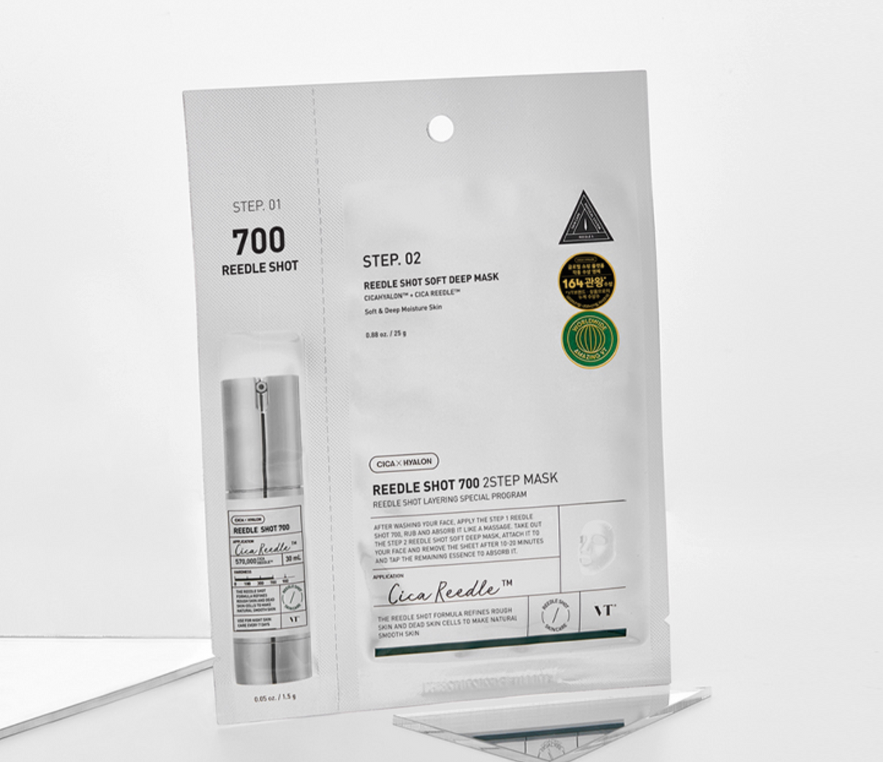 VT Cosmetics Mild Reedle Shot 700 2-STEP Mask (1EA) - Suunsu Korean skincare