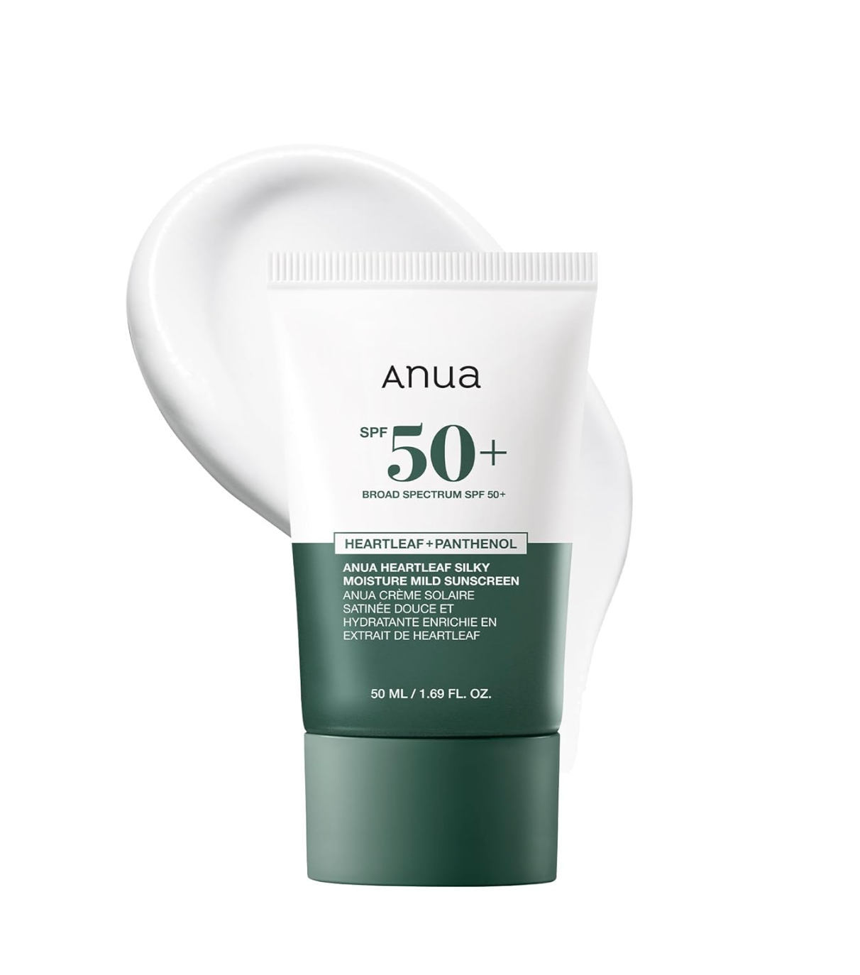 Anua Heartleaf silky moisture sunscreen 50ml - Suunsu Korean skincare