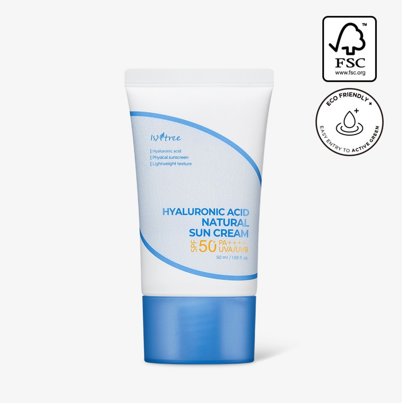 Isntree Hyaluronic Acid natural Sun Cream 50ml - Suunsu Korean skincare