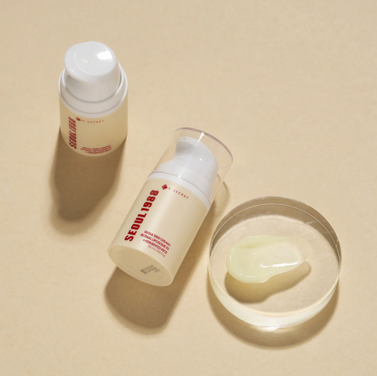 K-Secret SEOUL 1988 Cream : Retinal Liposome 1% + Fermented Rice 50ml - Suunsu Korean skincare