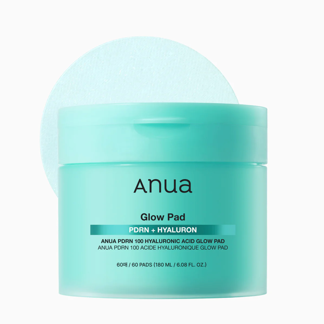 Anua PDRN 100 Hyaluronic Acid Glow Pad (60ea) - Suunsu Korean skincare