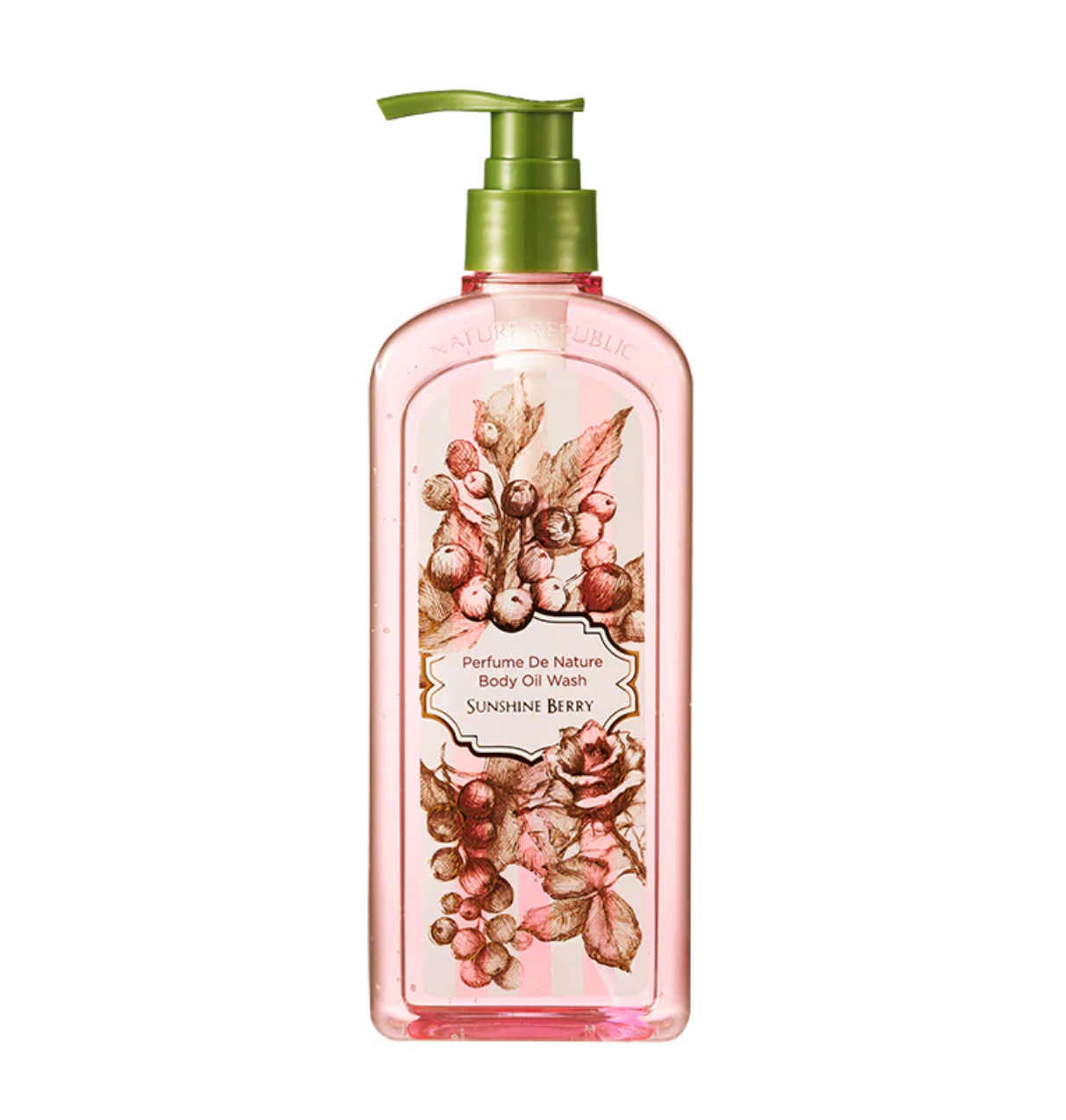 Nature Republic Perfume De Nature Body Oil Wash Sunshine Berry 345ml - Suunsu Korean skincare