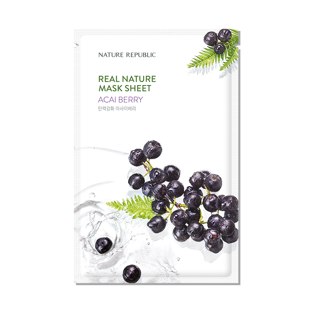 Real Nature Mask Sheet Acai Berry