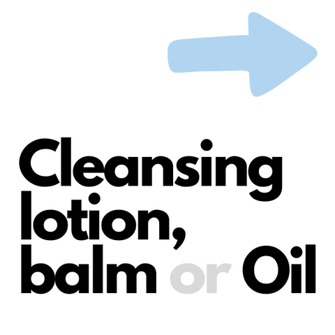 Cleansing lotion, balm, oil