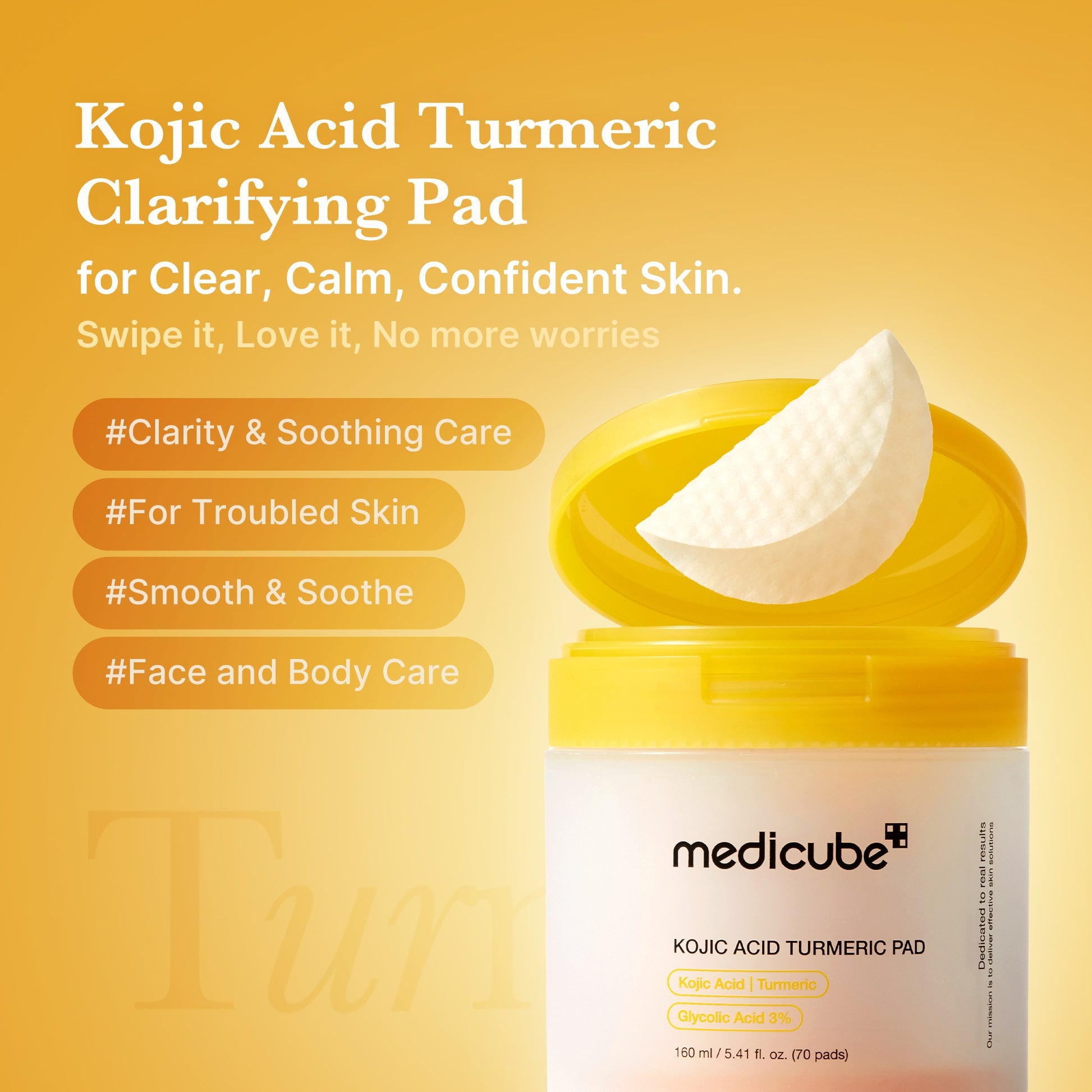 Medicube Kojic Acid Turmeric Pad detail 1