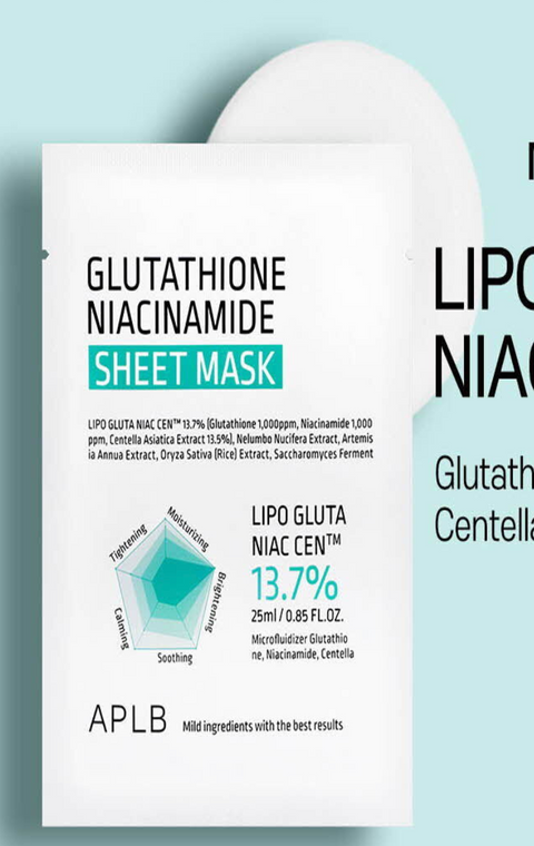 Glutathione Nacinamaide Sheet Mask [1ea]