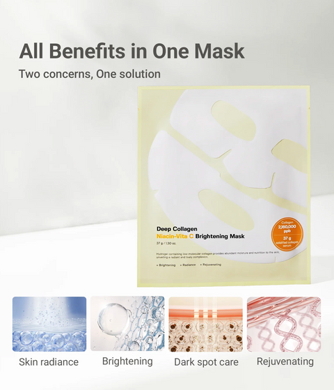 Deep Collagen Niacin Vita C Brightening Mask[1ea]