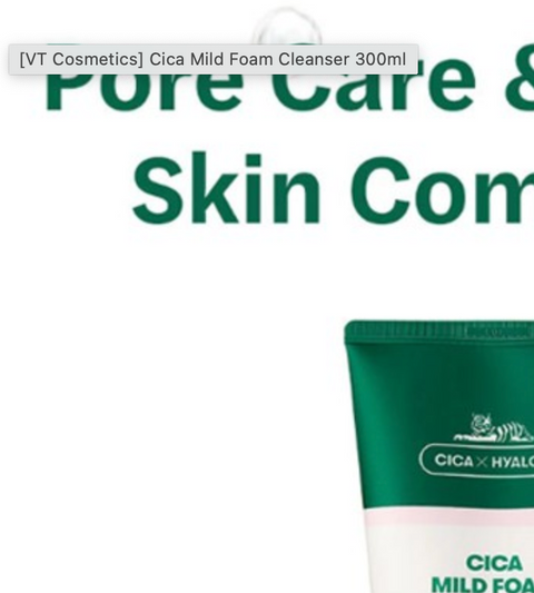 VT CICA Mild Foam Cleanser 300ml