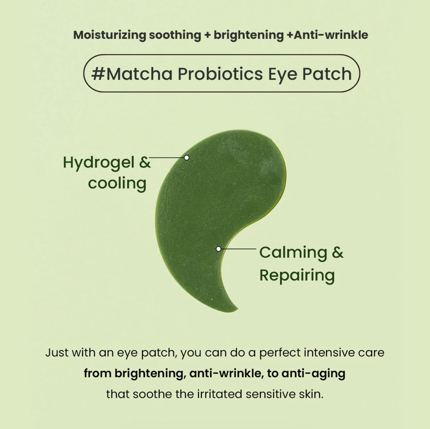 [Heimish] Matcha Biome Hydrogel Eye Patch 1.4g/0.05oz *60pcs