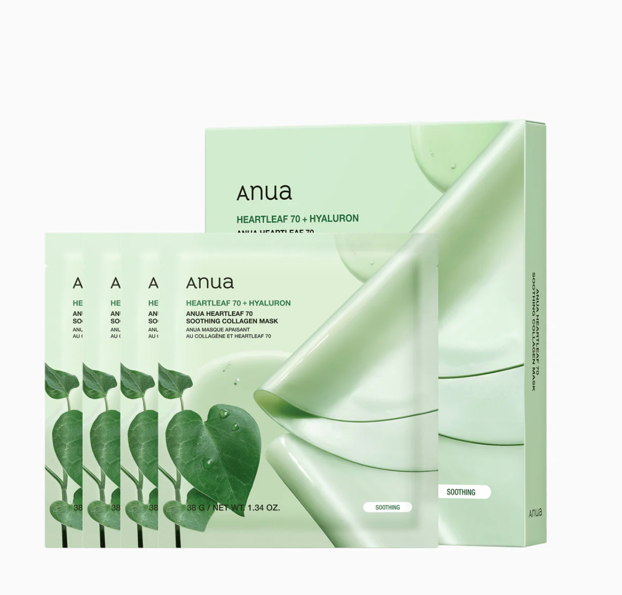 ANUA Heartleaf 70 Soothing Collagen Mask [1ea] - Suunsu Korean skincare