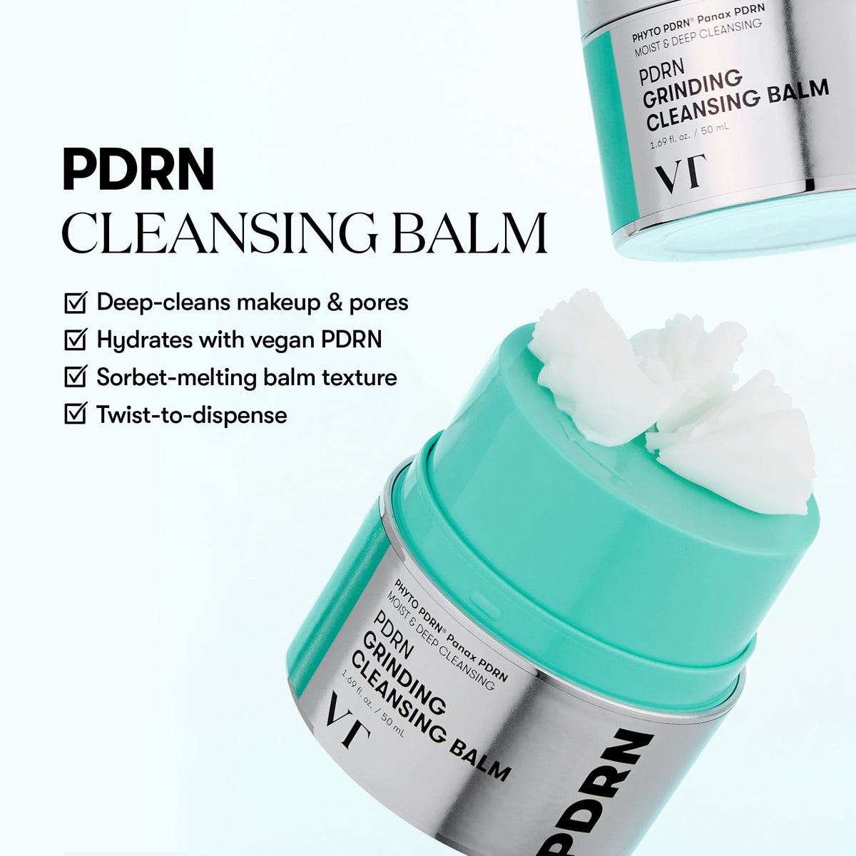 VT Cosmetics PDRN Grinding Cleansing Balm texture