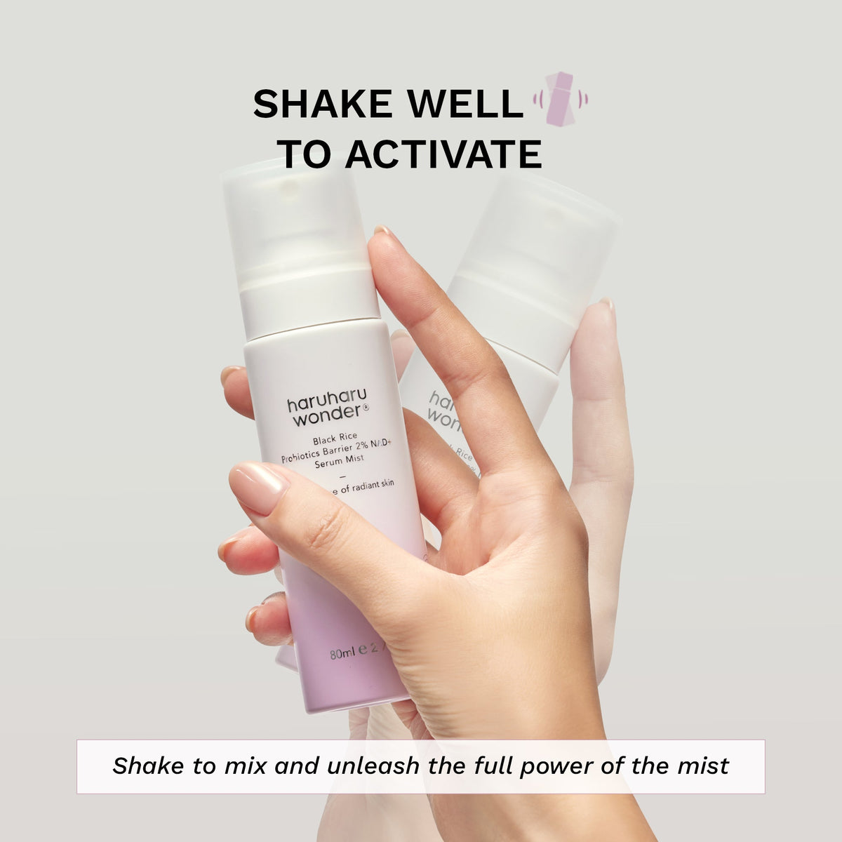 Haruharu Wonder Probiotics Barrier NAD+ Serum Mist texture