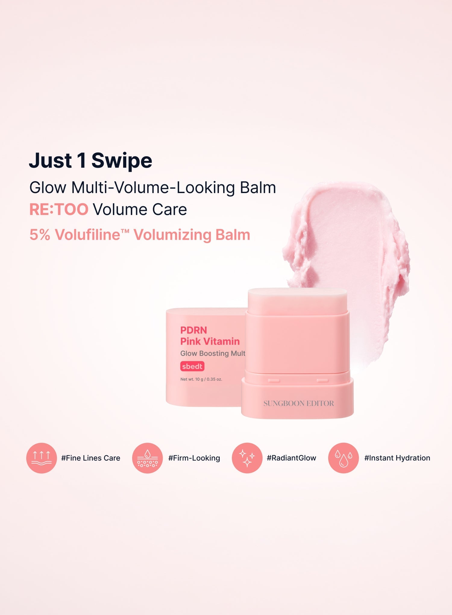 Sungboon Editor PDRN Pink Vitamin Glow Boosting Multi Balm 10g