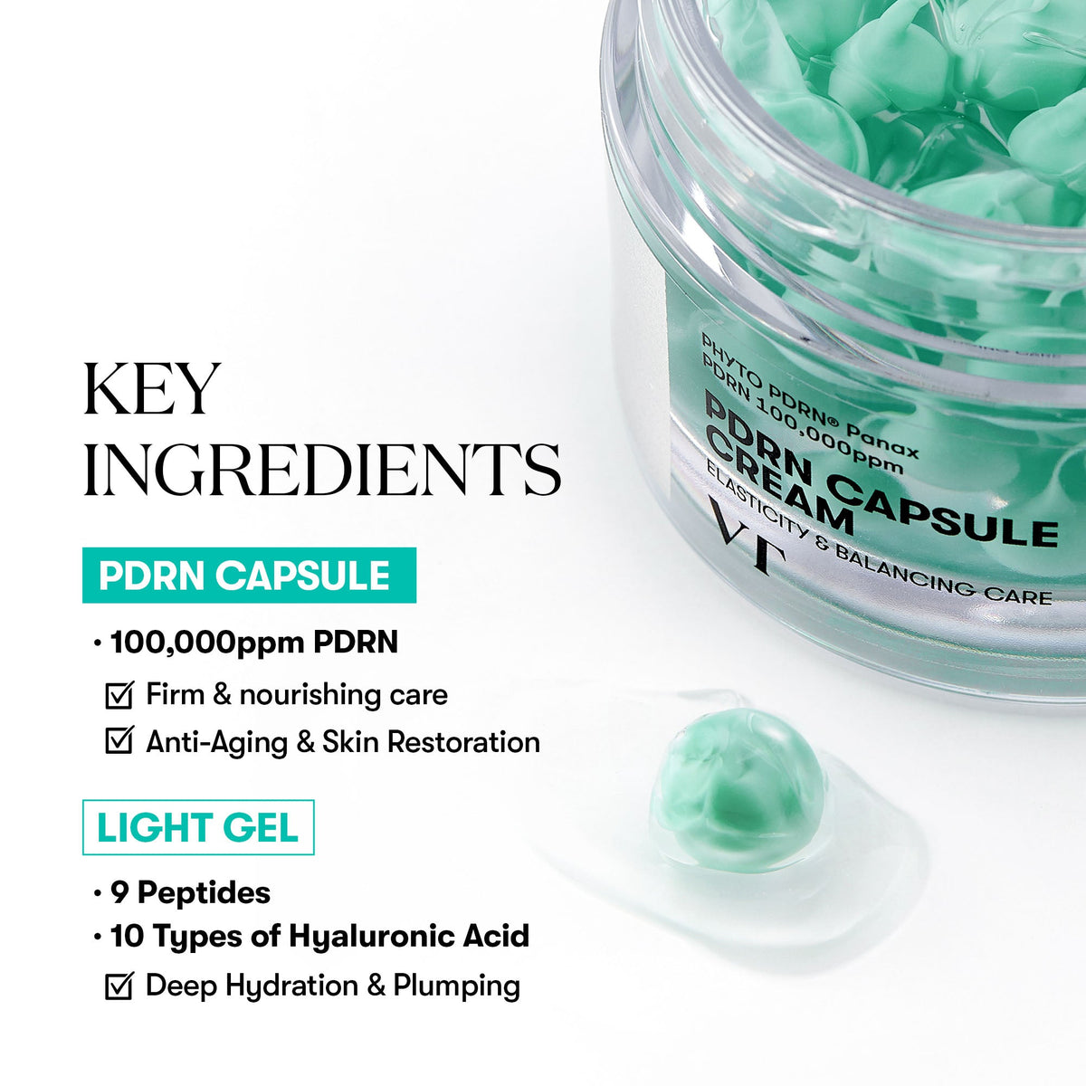 VT Cosmetics PDRN Capsule Cream packaging