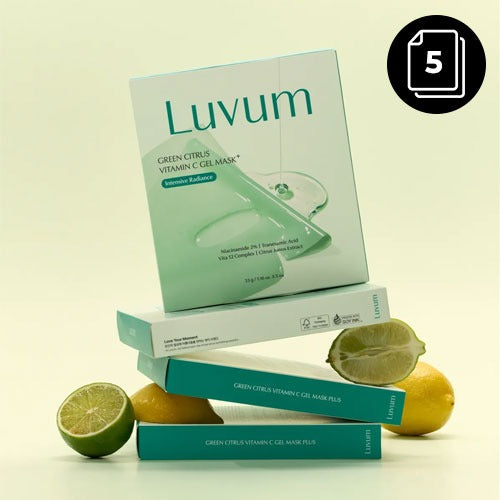 Luvum Green Citrus Vitamin C Gel Mask Plus 5pc/Box