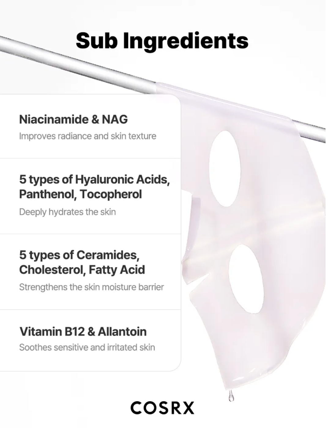 COSRX Peptide Collagen lifting Glow Hydrogel Mask [1ea]