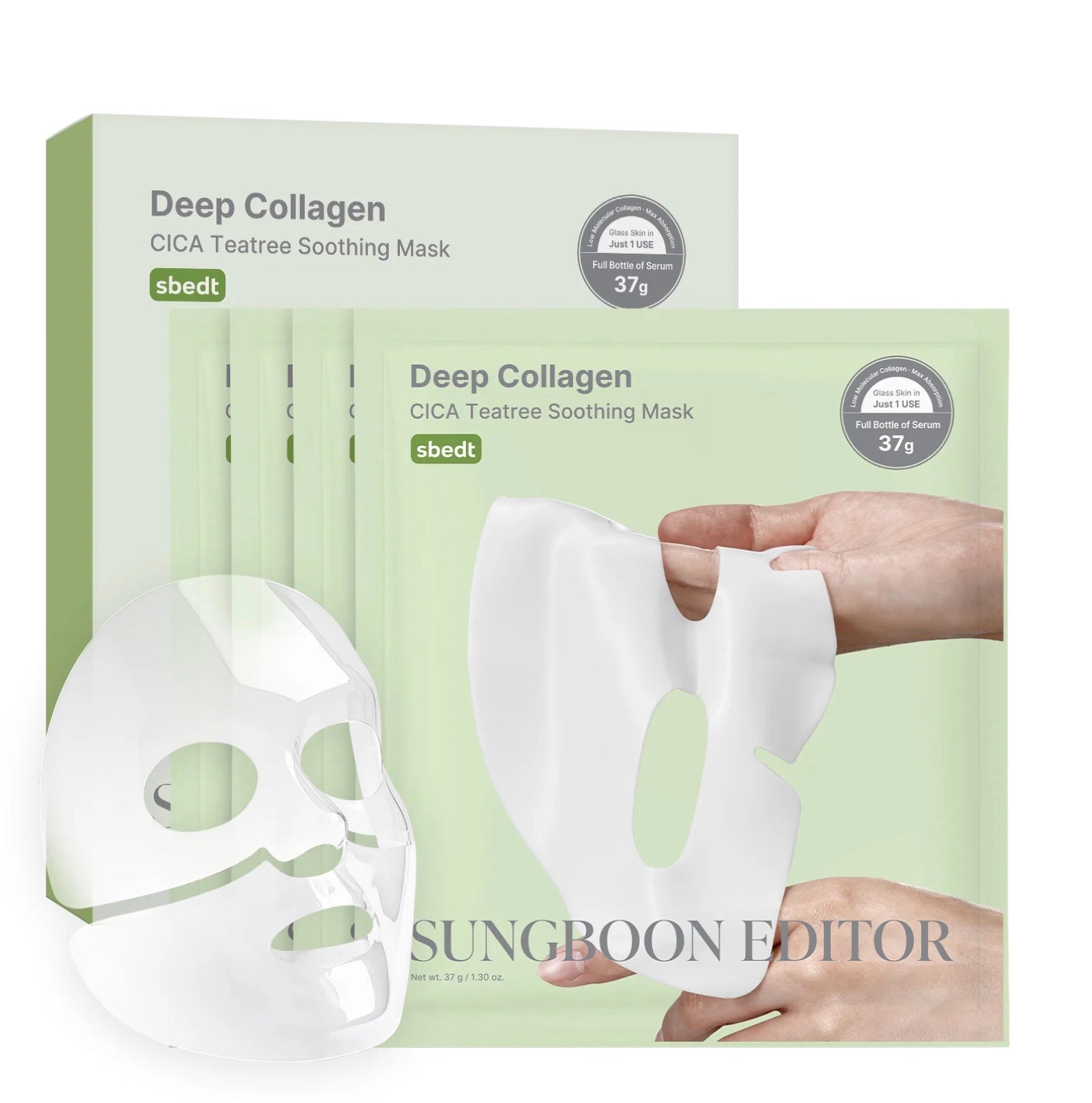 Sungboon Editor Deep Collagen Cica Teatree Soothing Mask 37g 1ea