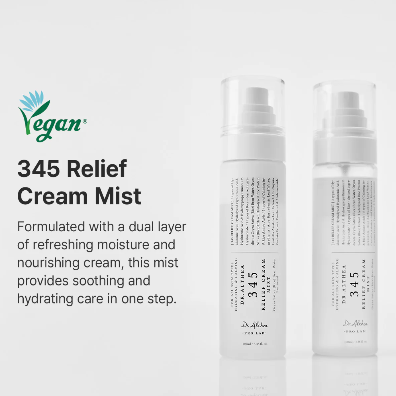 Dr.Althea 345 Relief Cream Mist 60ml - Suunsu Korean skincare