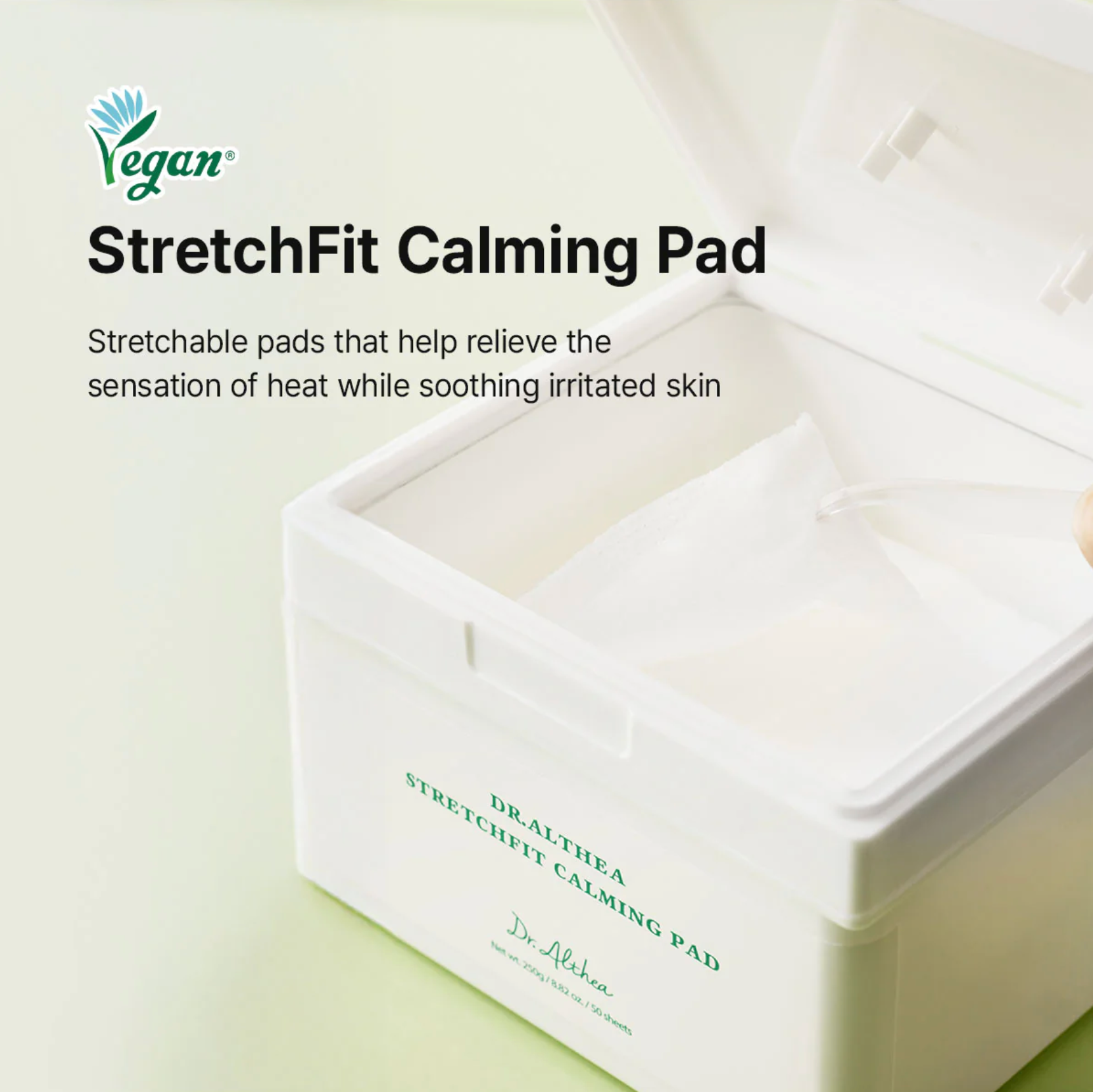Dr. Althea Stretchfit Calming Pad (50 Sheets) | Cooling & Soothing Toner Pad