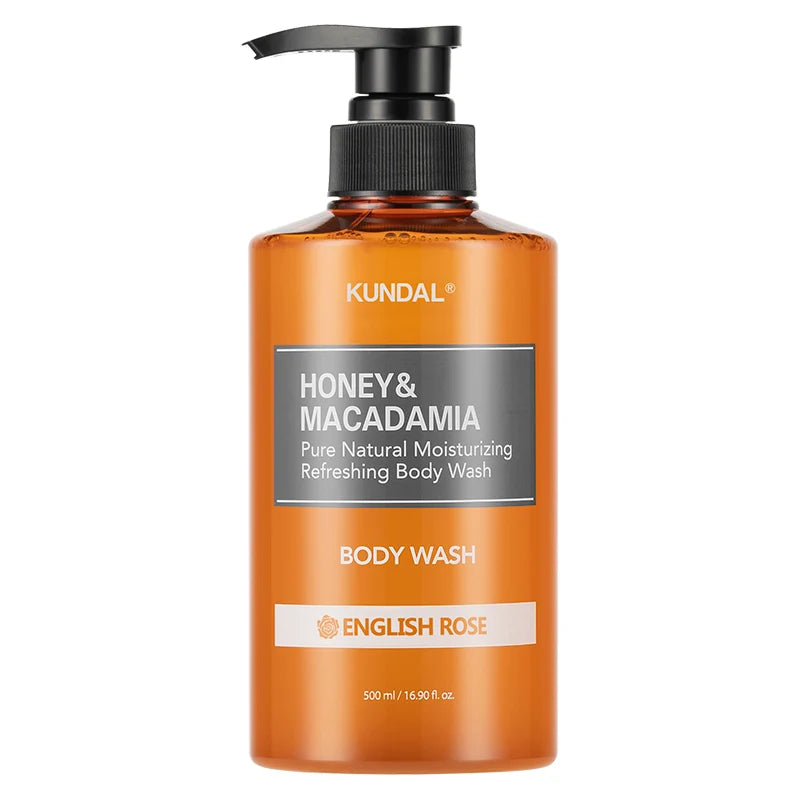Kundal Honey & Macadamia Body Wash - English Rose 500ml