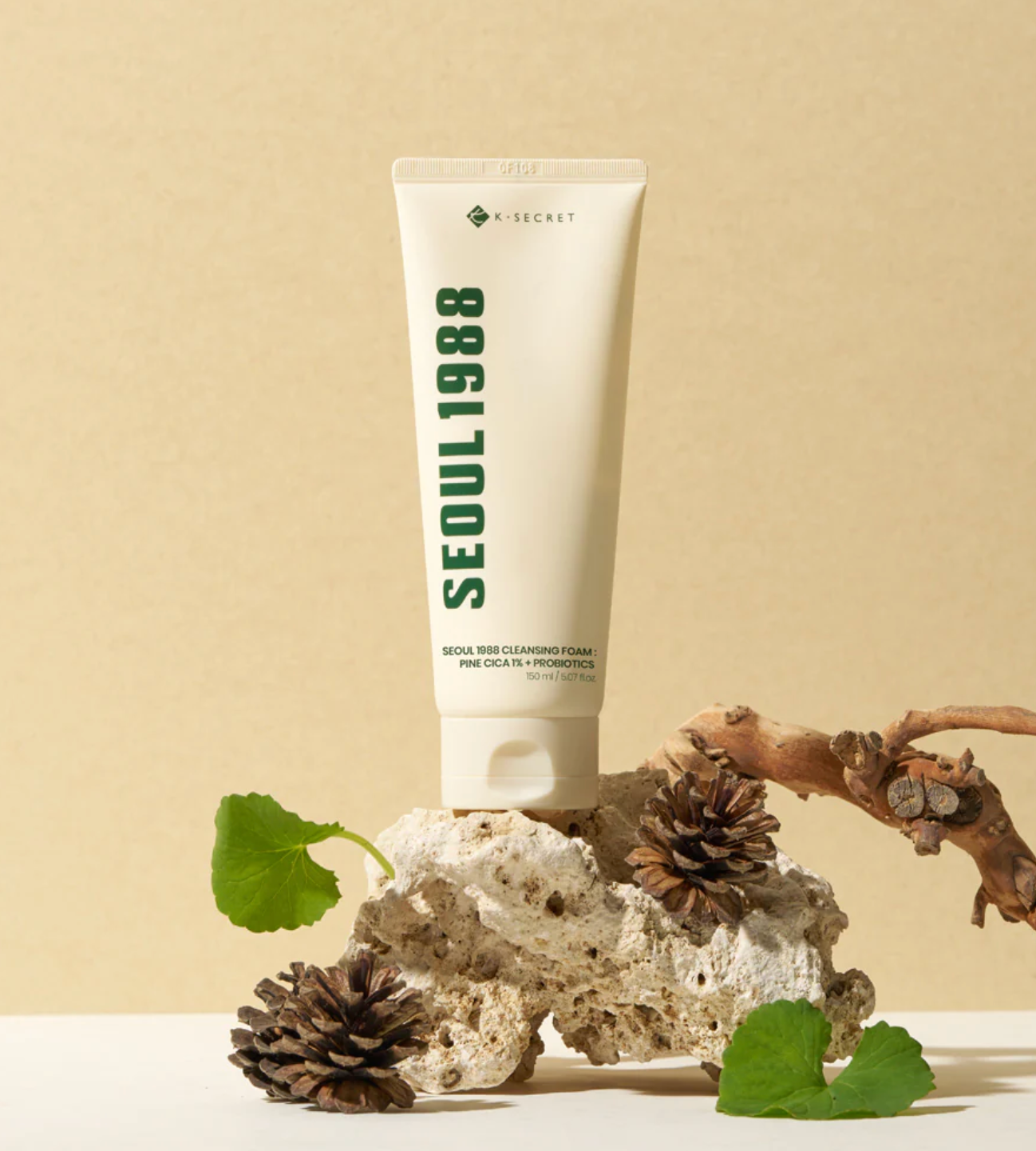 K-Secret Cleansing Foam Pine Cica 1% +Probiotics  200ml