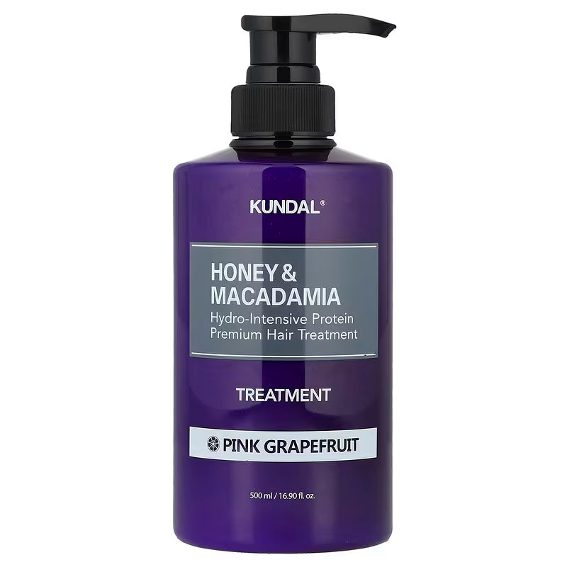Kundal Honey & Macadamia Protein Treatment 500ml - Pink Grapefruit - Suunsu Korean skincare