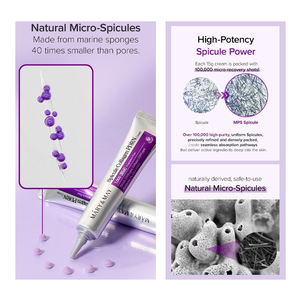 Mary&May Spicule Collagen PDRN Cream 15g