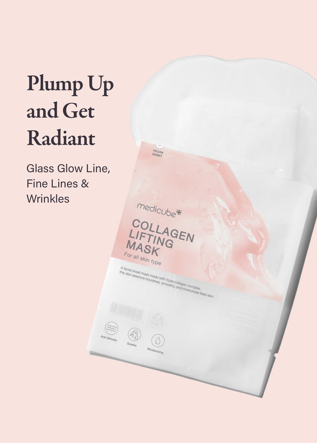 Medicube Collagen Lifting Mask sheet unfolded