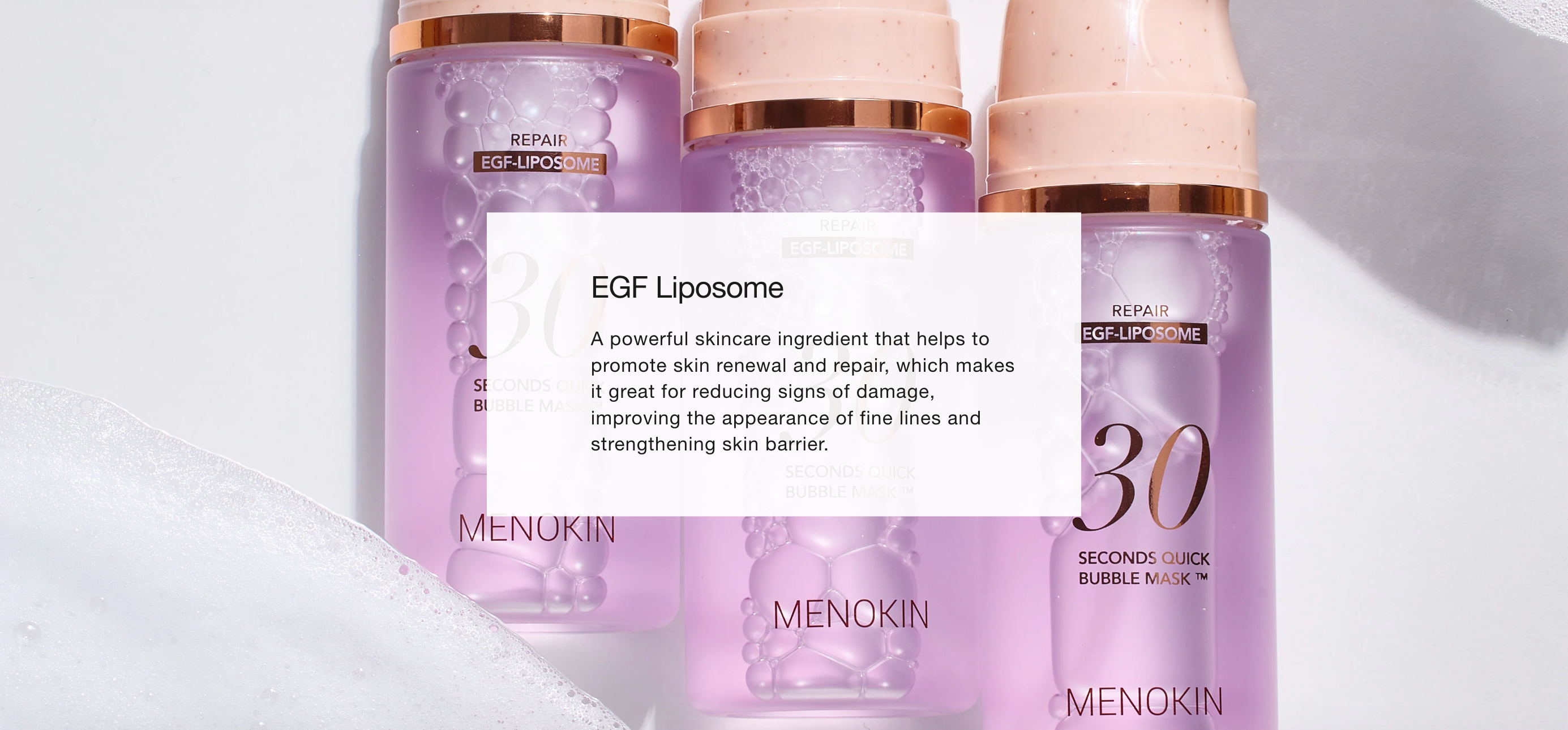 Menokin 30Seconds Quick Bubble Mask Repair 95ml