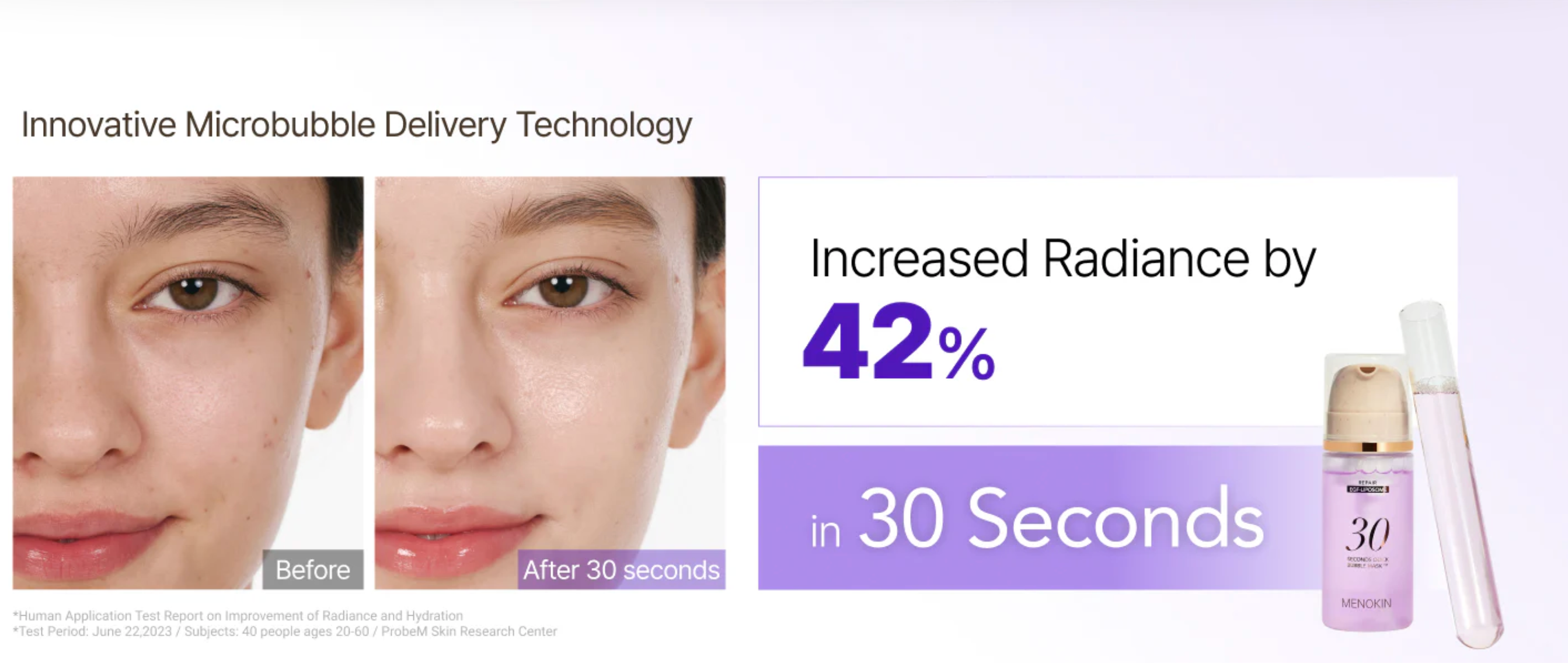 Menokin 30Seconds Quick Bubble Mask Repair 95ml