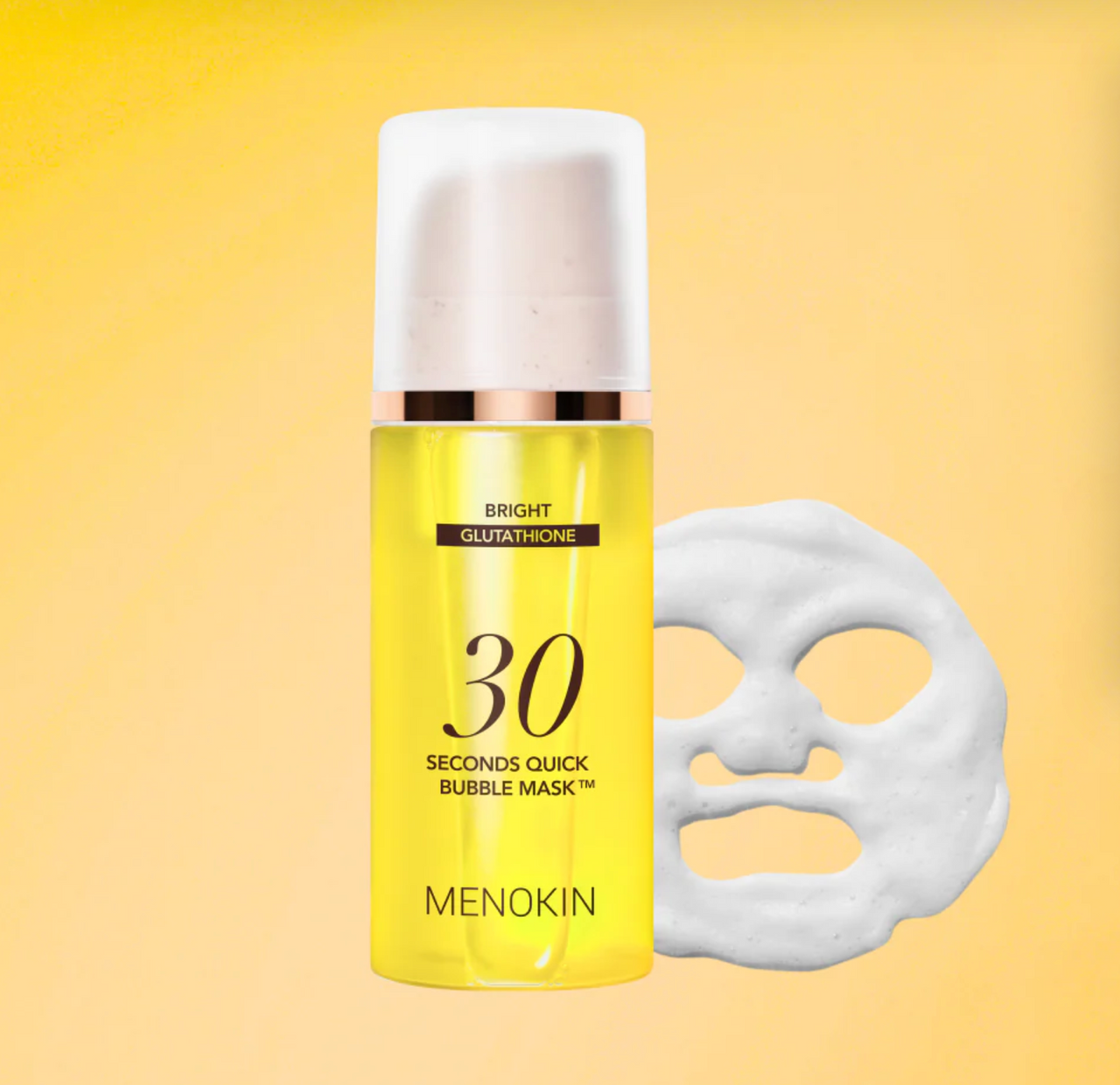 Menokin 30Seconds Quick Bubble Mask Bright 95ml - Suunsu Korean skincare