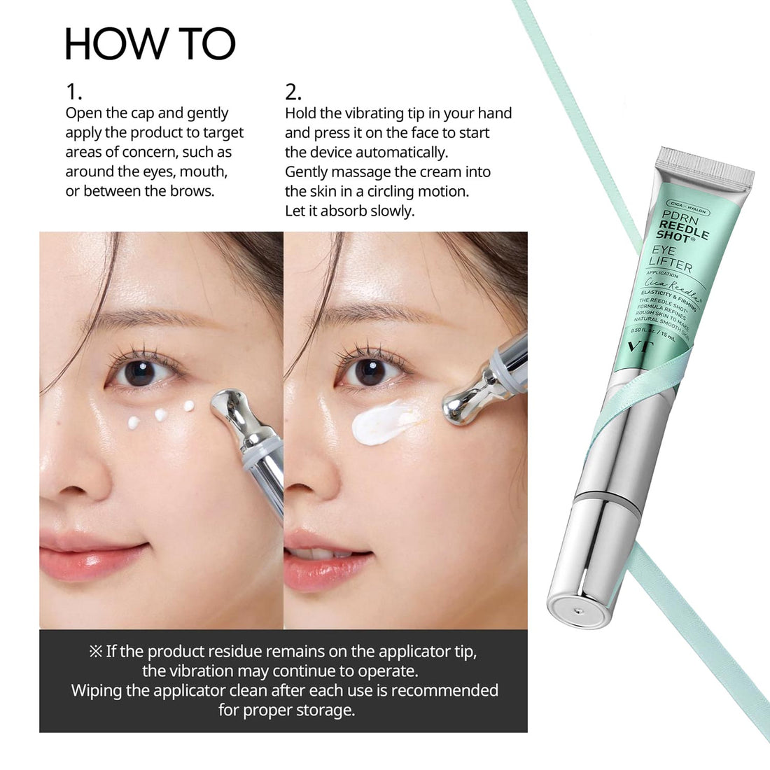 VT PDRN Reedle Shot Eye Lifter key ingredients