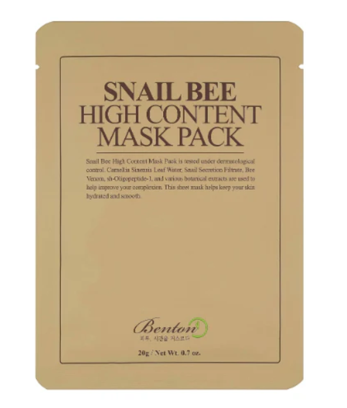 Snail Bee High Content Mask Pack (1ea) - Suunsu Korean skincare