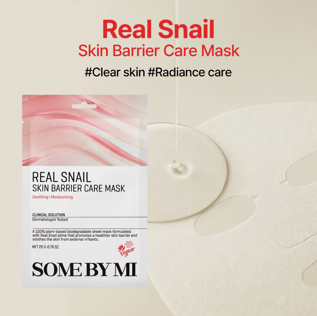Somebymi Real Snail Skin Barrier Care Mask [1ea]