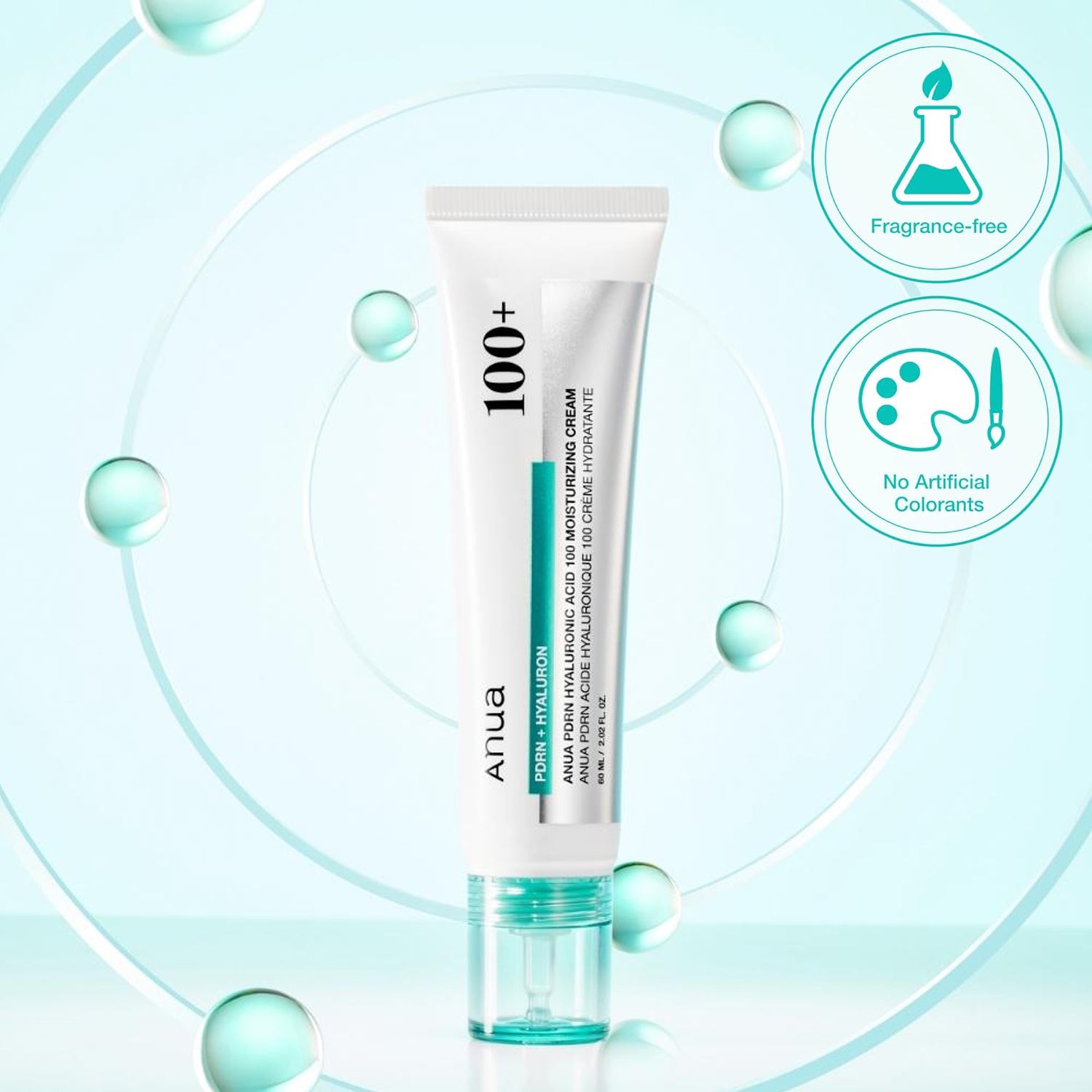 ANUA PDRN Hyaluronic Acid 100 Moisture Cream 60ml jar